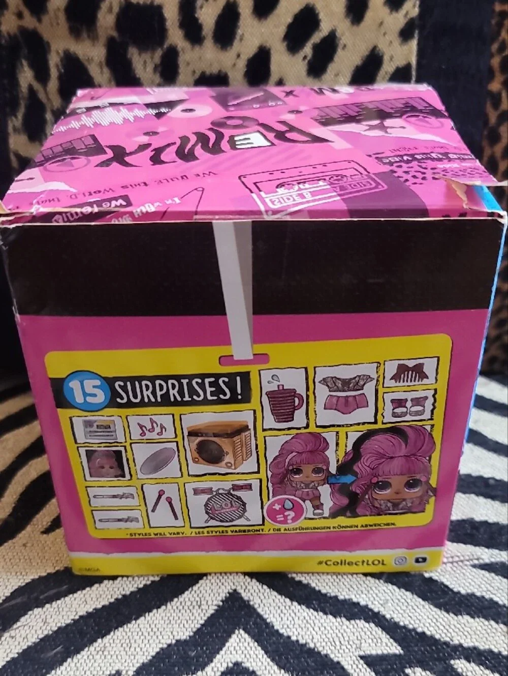 L.O.L. Surprise! REMIX Hair Flip Doll Packaging - Bright Pink